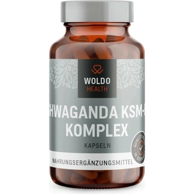 WoldoHealth Ashwagandha KSM-66 komplex 90 kapslí