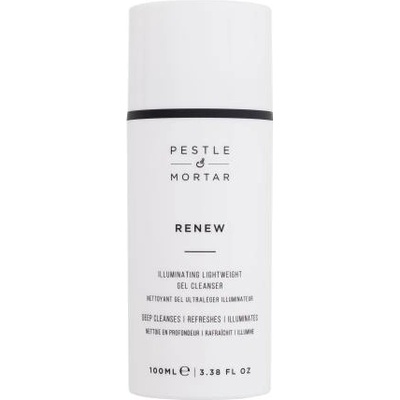 Pestle & Mortar Renew Illuminating Lightweight Gel Cleanser почистващ гел без пяна за сияйна кожа 100 ml за жени