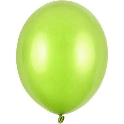 PartyDeco Balónek světle zelený metalický 27 cm