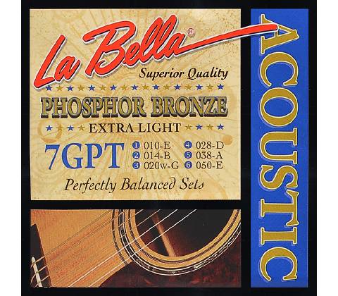 LaBella 7GPT Phosphor Bronze Extra Light