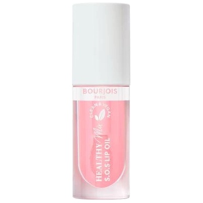 BOURJOIS Paris Healthy Mix Clean & Vegan S. O. S Lip Oil хидратиращо масло за устни 4.5 ml цвят розов