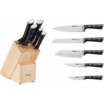 Tefal K232S574 sada nožov v drevenom bloku 5 ks