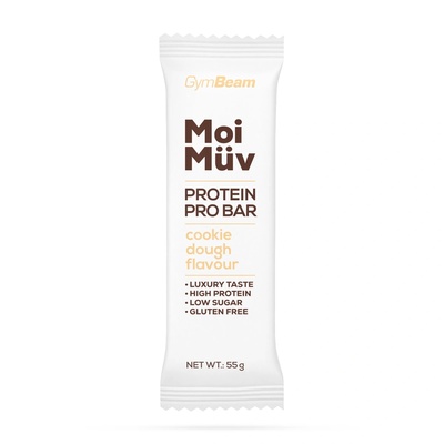 GymBeam MoiMüv Protein Pro Bar 55 g бисквитки