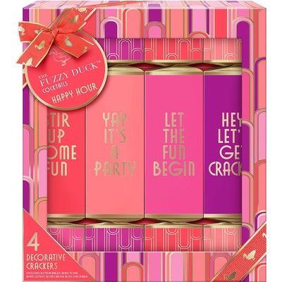 Baylis & Harding The Fuzzy Duck Cranberry FIzz sprchový gel 30 ml + pěna do koupele 30 ml + krém na ruce 30 ml + tělové mléko 30 ml