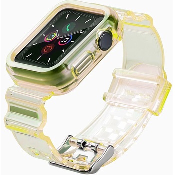 HQWear Каишка HQWear Strap Light Set за Apple Watch 4/5/6/SE, 44mm, Yellow (KXG0015003)