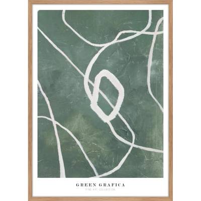 Malerifabrikken Green Grafica obraz zelená