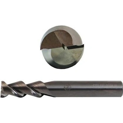 NÁSTROJE CZ Fréza 2,5-50/7mm, 2břity, stopka 4mm čelní válcová, břit přes střed, na neželezné kovy - CZTK-6232-025-GS-AL-HA