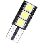  Лед крушки тип T10 с 3 SMD диода от една страна - Canbus