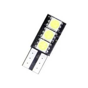  Лед крушки тип T10 с 3 SMD диода от една страна - Canbus