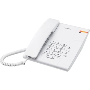 Alcatel temporis 180 телефонен апарат с кабел БЯЛ temp180_w (temp180_w) Телефонни апарати