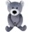 Balibazoo Мека играчка за гушкане Bali Bazoo - Teddy Bear, 20 cm, тъмносива (111067)