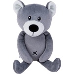 Balibazoo Мека играчка за гушкане Bali Bazoo - Teddy Bear, 20 cm, тъмносива (111067) - ozone
