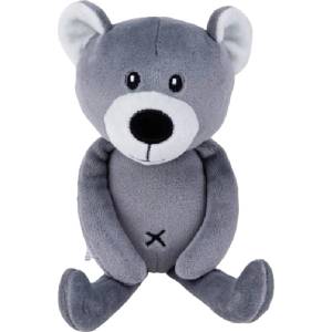 Balibazoo Мека играчка за гушкане Bali Bazoo - Teddy Bear, 20 cm, тъмносива (111067) - ozone