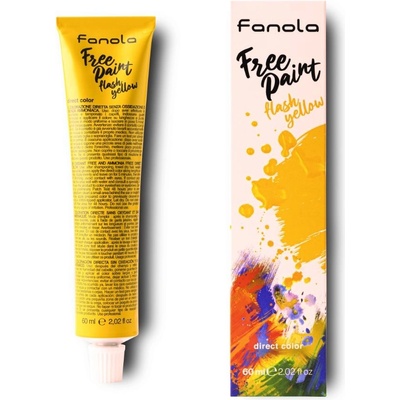 Fanola Free Paint farba na vlasy Flash Yellow žltá 60 ml