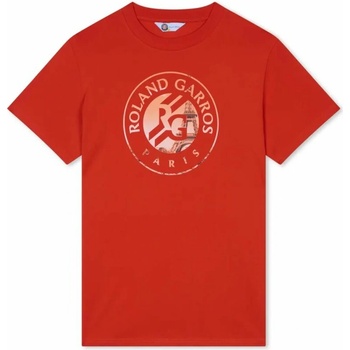 Pánské tričko Roland Garros Logo Eiffel clay Oranžový