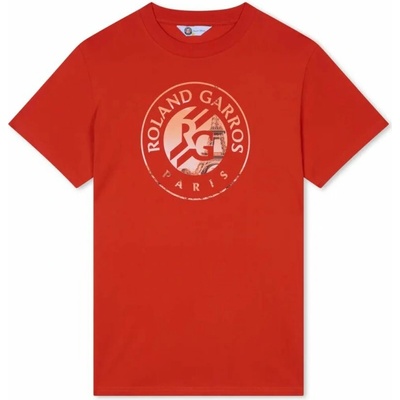Pánské tričko Roland Garros Logo Eiffel clay Oranžový