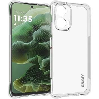 Motorola Moto G35 5G Удароустойчив ENKAY Силиконов Калъф и Протектор