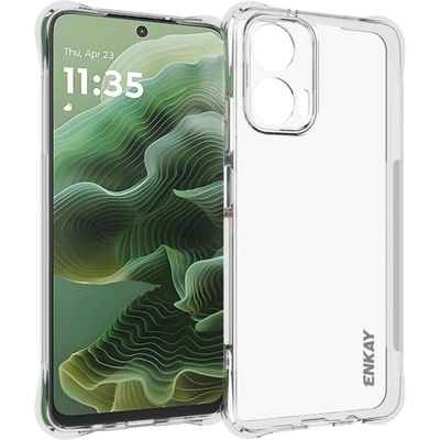 Motorola Moto G35 5G Удароустойчив ENKAY Силиконов Калъф и Протектор