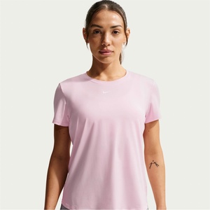 Nike Dri-FIT One Women's Standard Fit Short-Sleeve Top - Pink Foam