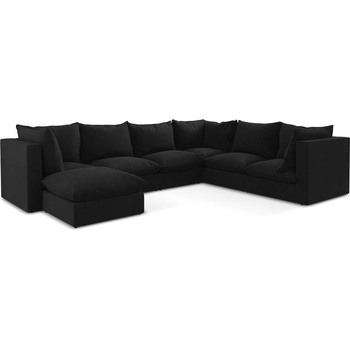 makamii Черен ъглов диван (десен ъгъл/U форма) Manao - Makamii (MANAO_UL_41_P1_C8)