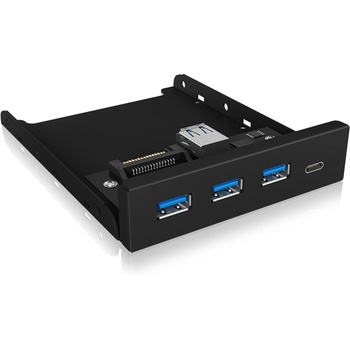 RaidSonic IB-HUB1418-i3 : 4-портов хъб, USB 3.0 1xType-C+3xType-A, за 3, 5 (ICYBOX IB-HUB1418-i3)