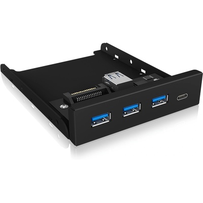 RaidSonic IB-HUB1418-i3 : 4-портов хъб, USB 3.0 1xType-C+3xType-A, за 3, 5 (ICYBOX IB-HUB1418-i3)