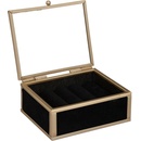 Atmosphera skleněná šperkovnice černá