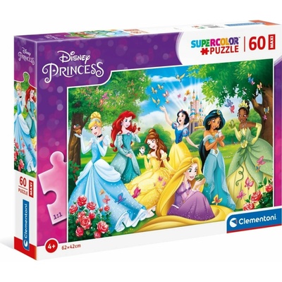 CLEMENTONI Disney princezny MAXI 60 dílků