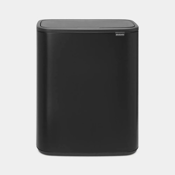 Brabantia 60 л матирано черен кош за смет Brabantia от серия Bo Touch (1001274)