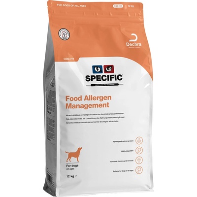 SPECIFIC 2 х 12 кг суха храна за кучета Specific Dog CDD - HY Food Allergen Management
