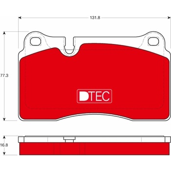 Sada brzdových platničiek kotúčovej brzdy TRW GDB1670DTE