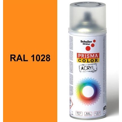 Schuller Ehklar Sprej melounově žlutý lesklý 400ml, odstín RAL 1028 barva melounově žlutá lesklá, , barvy ve spreji PRISMA COLOR 91042