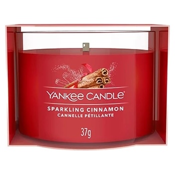 Yankee Candle Sparkling Cinnamon вотивна свещ glass 37 гр