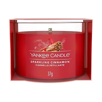 Yankee Candle Sparkling Cinnamon вотивна свещ glass 37 гр