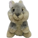 Silky Плюшена играчка Silky - Заек, 18 cm, сив (68663) - ozone