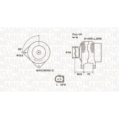 Alternátor MAGNETI MARELLI 063731757010