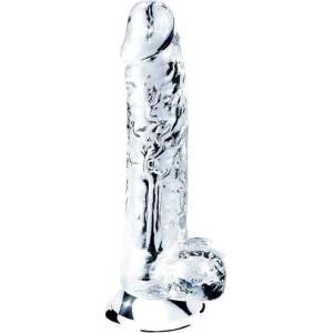 Lovetoy Лепяща се пенис отливка дилдо "flawless clear balled" 18 см