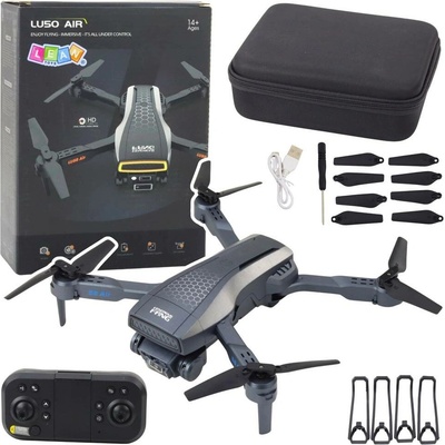 LeanToys LU50 Air Drone s dvojitou kamerou, HD video, LED světla a aplikací