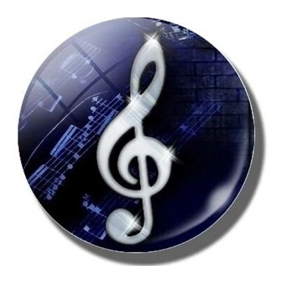 Magnet na lednici s potiskem modr houslov kl 1495743