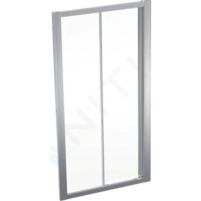 Geberit GEO Sprchové dvere 100x190 cm, strieborná/číre sklo 560.133.00.2