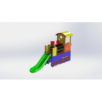 Playfactory КОМБИНИРАНО ДЕТСКО СЪОРЪЖЕНИЕ locomotive ps0045 (ps0045)