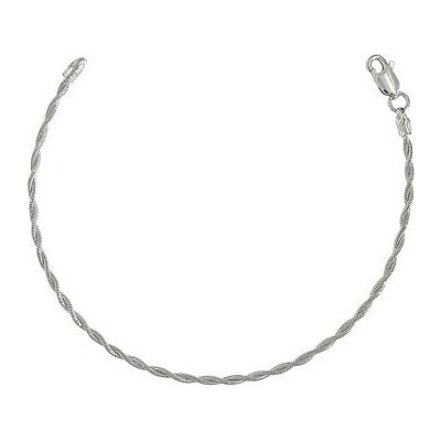 INFINITYSILVER Stříbrný náramek hádek splétaný 14810202F18