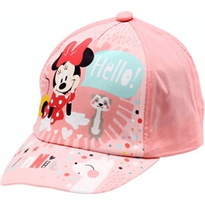 Setino Dievčenská / detská Minnie Mouse Disney motív Hello! Broskyňová