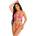 Leg Avenue Ombre Rainbow комплект с потник и къси панталони
