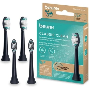 Beurer SC Classic Clean - резервни глави за звукова четка, 4 бр. , medium, черни (индикаторни влакна) (10521_BEU)