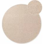 Elle Decoration Бежов ръчно изработен вълнен кръгъл килим ø 200 cm Lyon Beans - Elle Decoration (106315-200)