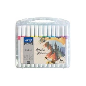 Image 1 of SpreeArt Маркери акрилни 24 цвята