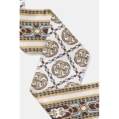 Tory Burch шалче дамско от коприна Ribbon (184109)