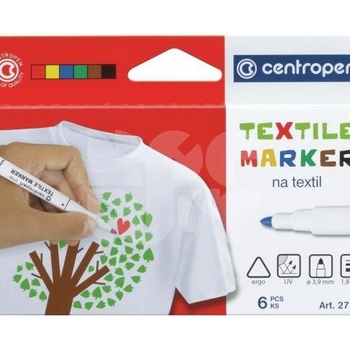 Centropen 2739 TEXTIL sada 6 farieb
