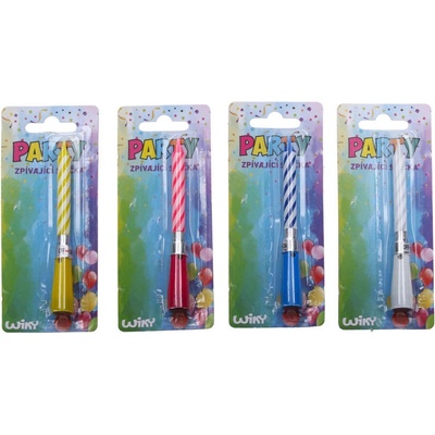 Wiky Narozeninová zpívající svíčka modrá – Zboží Dáma